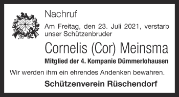 Anzeige von Cornelis Meinsma von OM-Medien