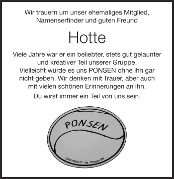 Anzeige von Hotte  von OM-Medien