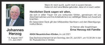 Anzeige von Johannes Herzog von OM-Medien