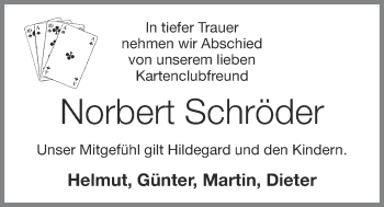 Anzeige von Norbert Schröder von OM-Medien