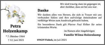 Anzeige von Petra Holzenkamp von OM-Medien