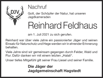 Anzeige von Reinhard Feldhaus von OM-Medien