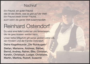 Anzeige von Reinhard Ostendorf von OM-Medien