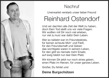 Anzeige von Reinhard Ostendorf von OM-Medien