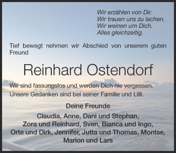Anzeige von Reinhard Ostendorf von OM-Medien