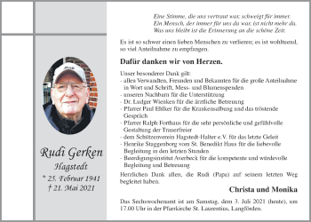 Anzeige von Rudi Gerken von OM-Medien