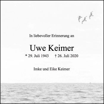 Anzeige von Uwe Kleimer von OM-Medien