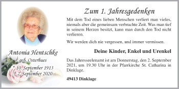 Anzeige von Antonia Hentschke von OM-Medien