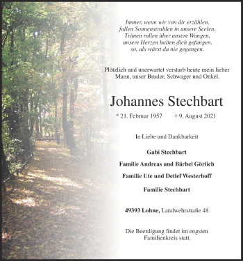 Anzeige von Johannes Stechbart von OM-Medien