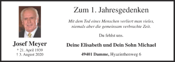 Anzeige von Josef Meyer von OM-Medien