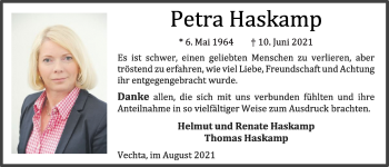 Anzeige von Petra Haskamp von OM-Medien