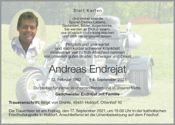 Anzeige von Andreas Endrejat von OM-Medien