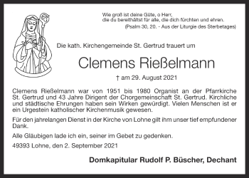 Anzeige von Clemens Rießelmann von OM-Medien