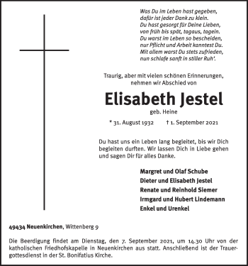 Anzeige von Elisabeth Jestel von OM-Medien