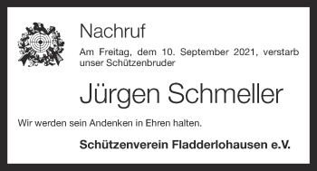 Anzeige von Jürgen Schmeller von OM-Medien