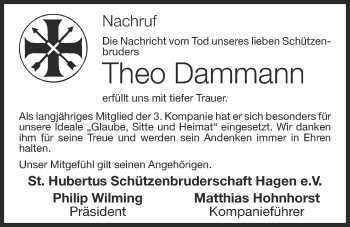 Anzeige von Theo Dammann von OM-Medien