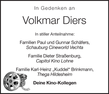 Anzeige von Volkmar Diers von OM-Medien