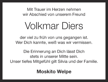 Anzeige von Volkmar Diers von OM-Medien