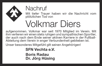 Anzeige von Volkmar Diers von OM-Medien