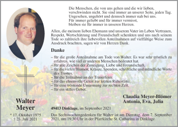 Anzeige von Walter Meyer von OM-Medien