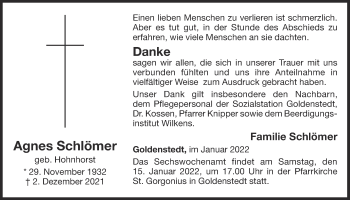 Anzeige von Agnes Schlömer von OM-Medien