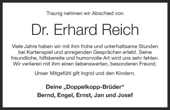 Anzeige von Erhard Reich von OM-Medien