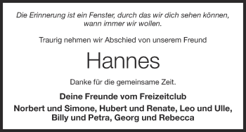 Anzeige von Hannes Tabor von OM-Medien