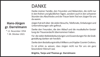 Anzeige von Hans-Jürgen gr. Darrelmann von OM-Medien