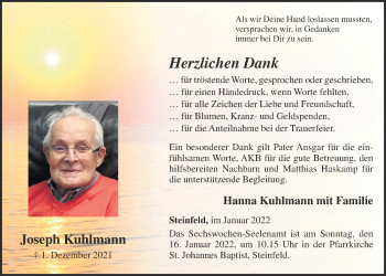 Anzeige von Joseph Kuhlmann von OM-Medien