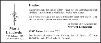 Anzeige von Maria Landwehr von OM-Medien