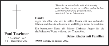 Anzeige von Paul Teschner von OM-Medien