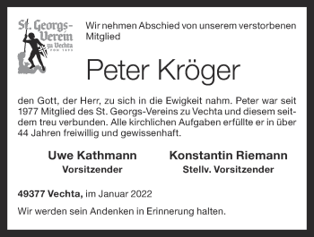 Anzeige von Peter Kröger von OM-Medien