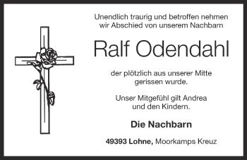 Anzeige von Ralf Odendahl von OM-Medien