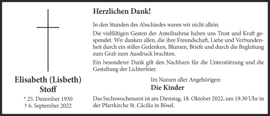 Anzeige von Elisabeth Stoff von OM-Medien