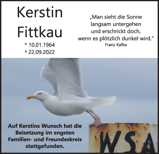 Anzeige von Kerstin Fittkau von OM-Medien