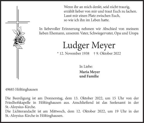 Anzeige von Ludger Meyer von OM-Medien