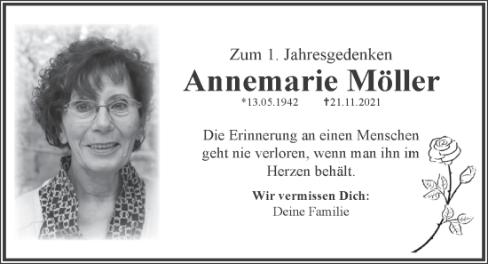 Anzeige von Annemarie Möller von OM-Medien