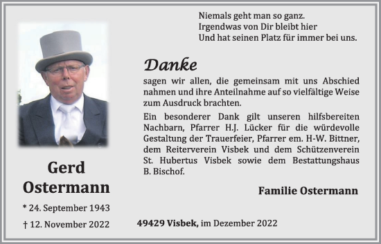 Anzeige von Gerd Ostermann von OM-Medien