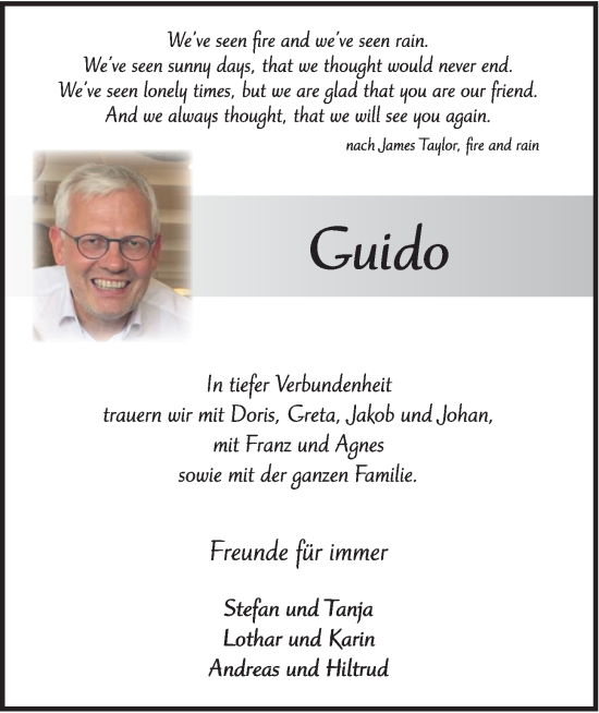 Anzeige von Guido Maue von OM-Medien