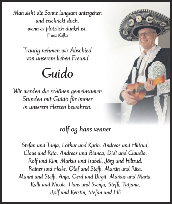 Anzeige von Guido Maue von OM-Medien