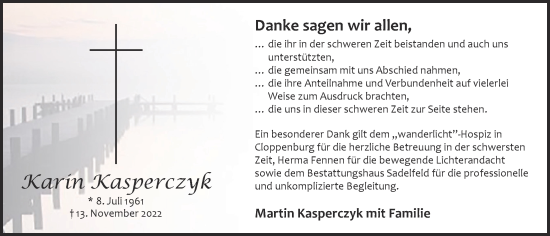 Anzeige von Karin Kasperczyk von OM-Medien
