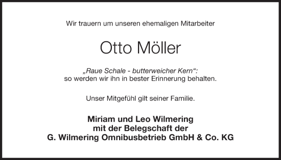 Anzeige von Otto Möller von OM-Medien