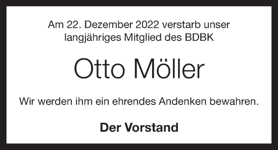 Anzeige von Otto Möller von OM-Medien