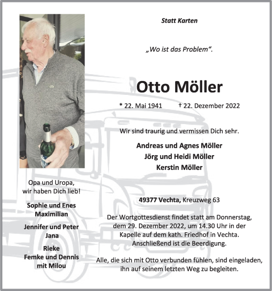Anzeige von Otto Möller von OM-Medien