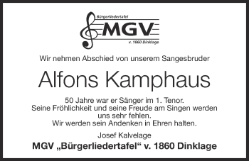 Anzeige von Alfons Kamphaus von OM-Medien
