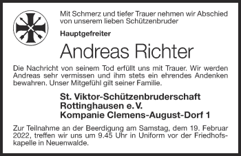 Anzeige von Andreas Richter von OM-Medien