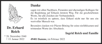 Anzeige von Erhard Reich von OM-Medien