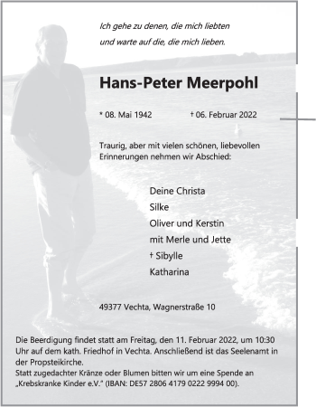 Anzeige von Hans-Peter Meerpohl von OM-Medien