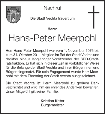 Anzeige von Hans-Peter Meerpohl von OM-Medien