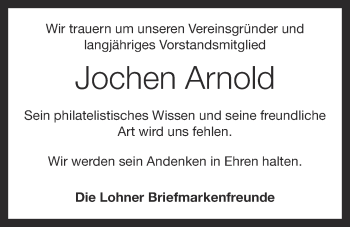 Anzeige von Jochen Arnold von OM-Medien